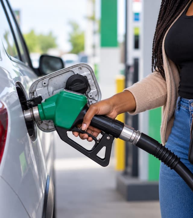 Fueling up at the pump